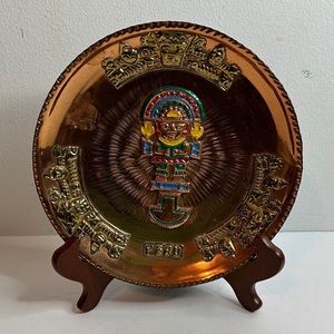 Peruvian Hammered Aluminum Tumi Plate